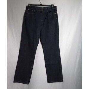 Ralph Lauren Jeans Womens 12 Straight Leg Dark Western Cowgirl Casual Denim